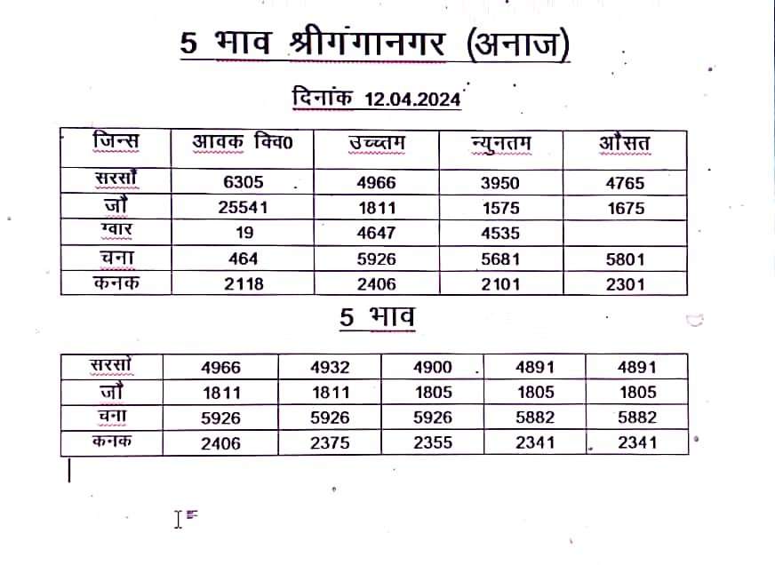 आज चना भाव में शानदार तेजी वही ग्वार भाव में सुधार