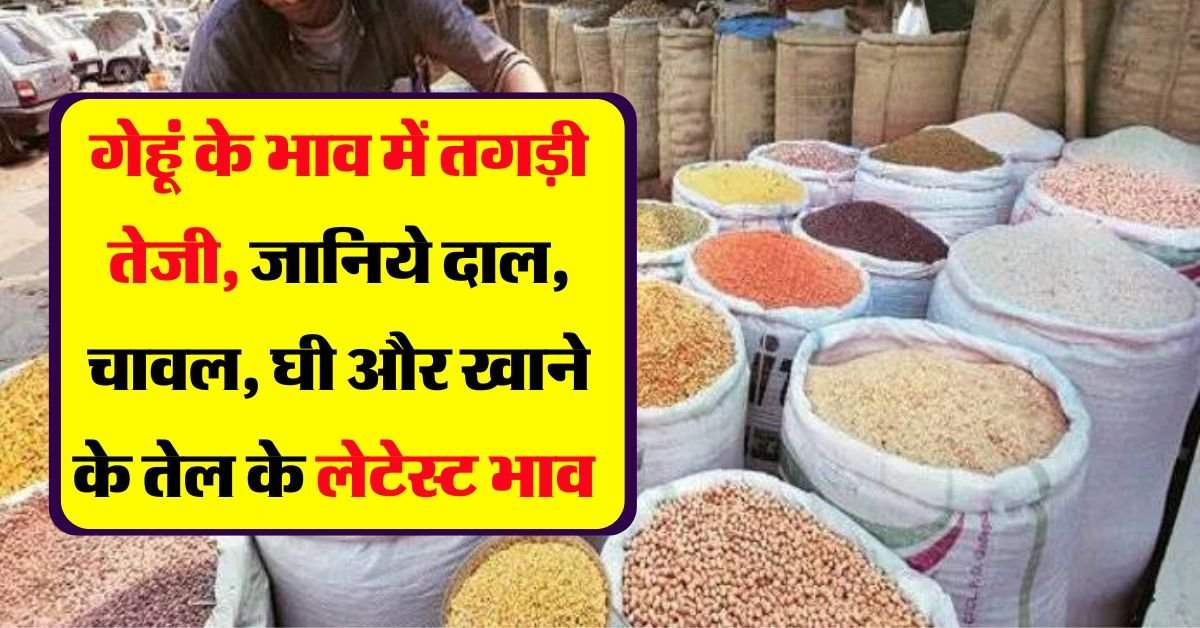 wheat price hike : गेहूं में आज फिर 200 रुपये की तेजी, जानिये दाल, चावल, घी और खाने के तेल के लेटेस्ट भाव