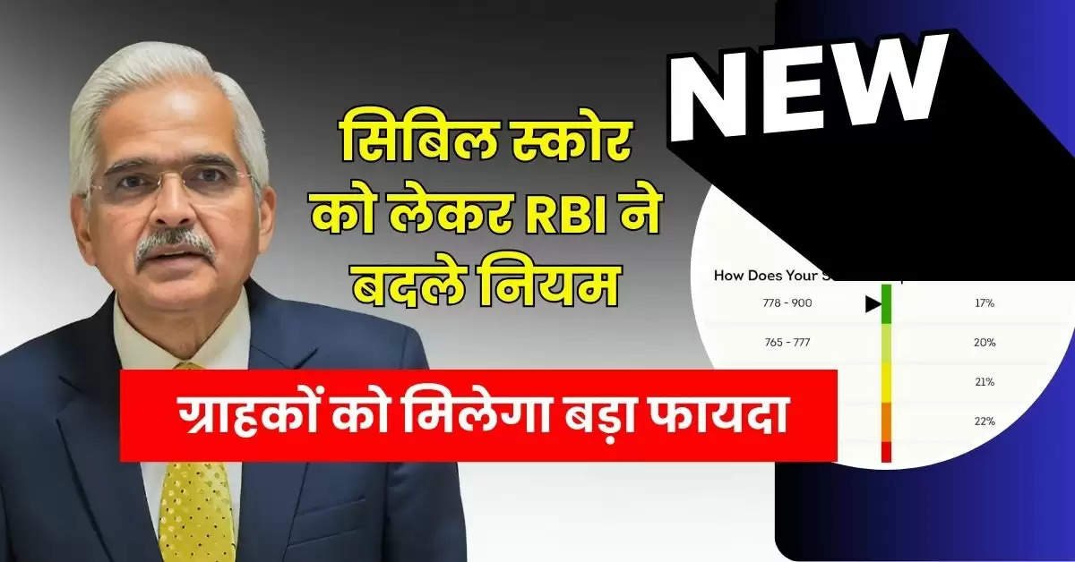 सिबिल स्कोर को लेकर RBI ने बदले नियम, ग्राहकों को मिलेगा बड़ा फायदा