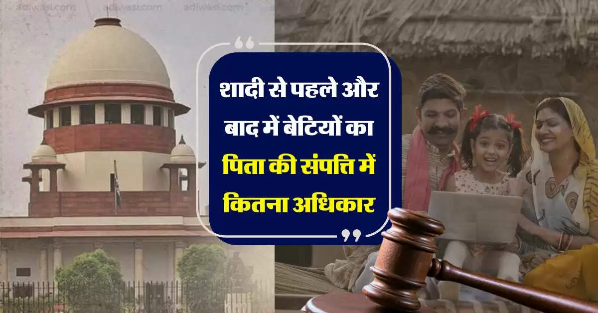 supreme court : शादी से पहले और बाद में बेटियों का पिता की संपत्ति में कितना अधिकार, सुप्रीम कोर्ट ने किया साफ