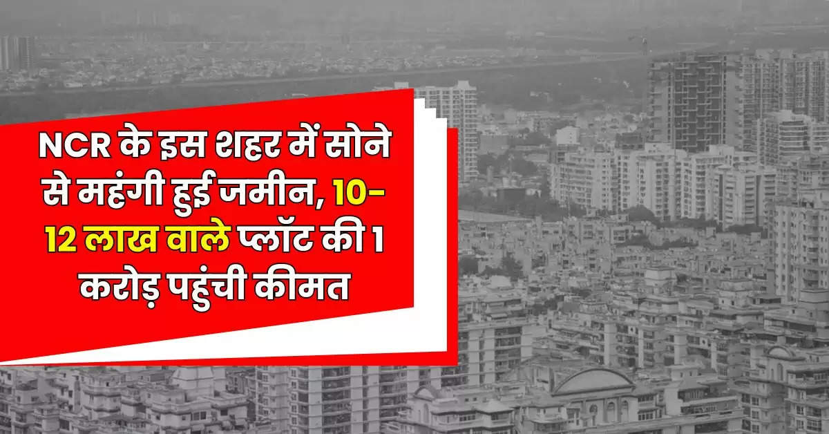 NCR के इस शहर में सोने से महंगी हुई जमीन, 10-12 लाख वाले प्लॉट की 1 करोड़ पहुंची कीमत