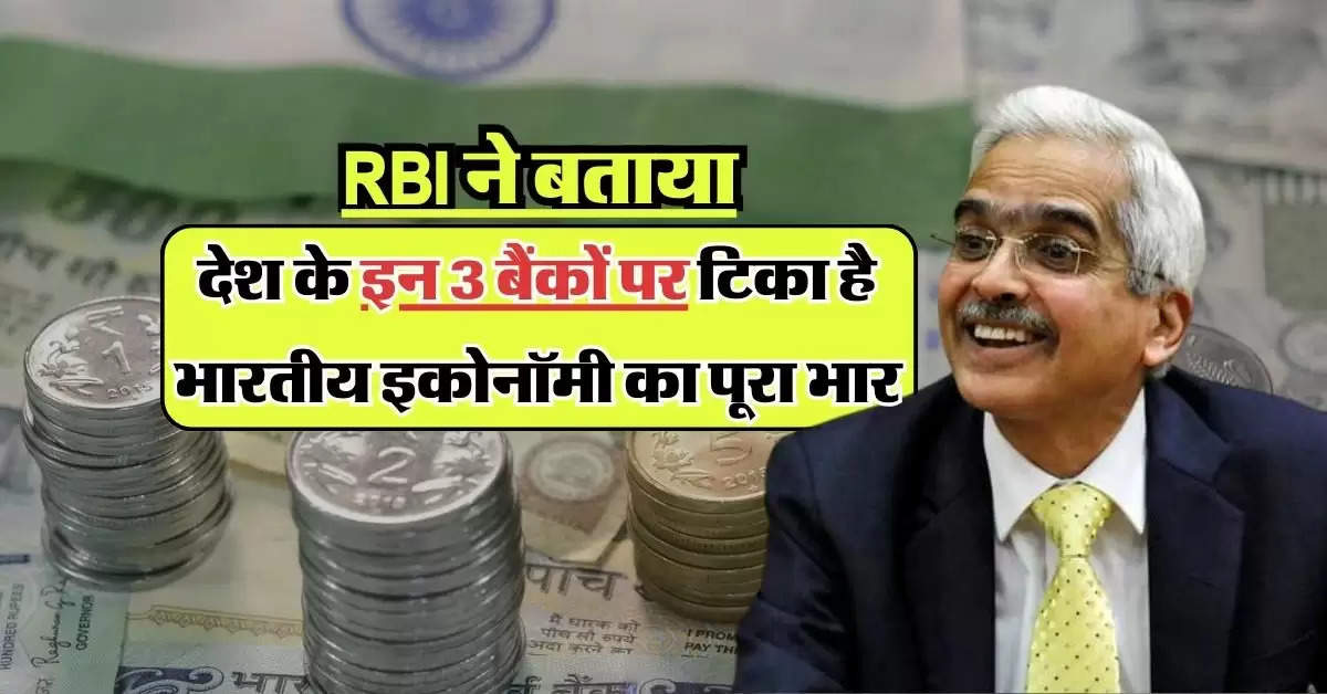 RBI ने बताया- देश के इन 3 बैंकों पर टिका है भारतीय इकोनॉमी का पूरा भार