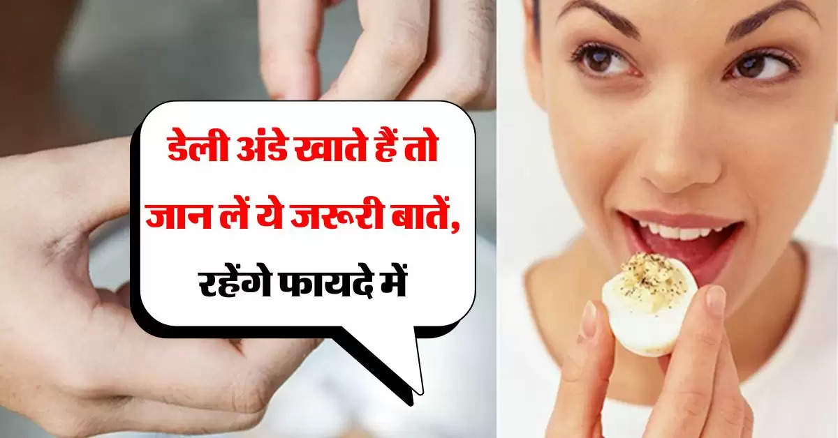 Egg Eating Effects : डेली अंडे खाते हैं तो जान लें ये जरूरी बातें, रहेंगे फायदे में 